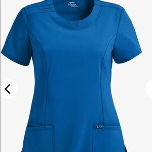 Infinity Cherokee scrubs royal blue xl top xl petite bottoms